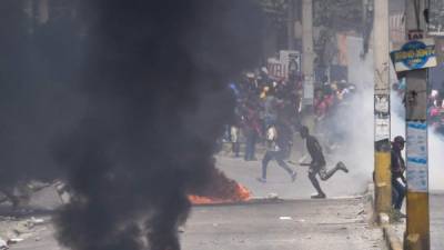 Los disturbios estuvieron a la orden del día en la capital haitiana.