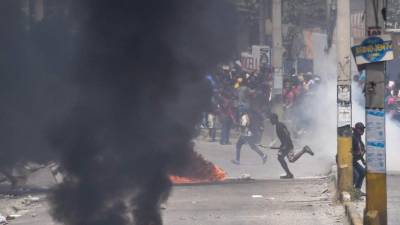 Los disturbios estuvieron a la orden del día en la capital haitiana.