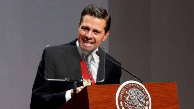 El presidente de México, Enrique Peña Nieto, durante una conferencia de prensa. EFE/Archivo
