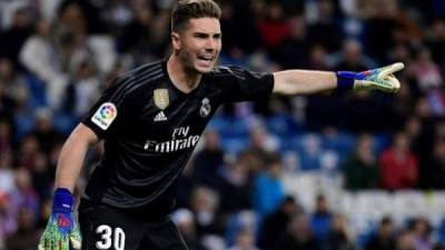 Luca Zidane solamente ha jugado un partido esta temporada con el Real Madrid y fue ante el Huesca. Foto AFP.