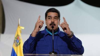 Maduro anunció su candidatura a la reelección en enero pasado.//AFP.