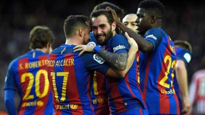 El Barcelona ganó al Athletic de Bilbao y se acerca al Real Madrid en la Liga española. Foto AFP