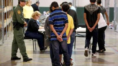 Niños hondureños en Estados Unidos de América.
