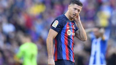 Robert Lewandowski se perderá tres partidos con el FC Barcelona en la Liga de España.