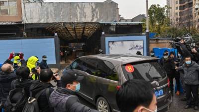 El mercado de Wuhan, donde se detectaron los primeros casos de coronavirus, permanece cerrado desde enero de 2020./AFP.
