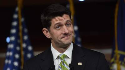 Paul Ryan es el presidente de la Cámara de Representantes de EEUU. //AFP.