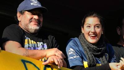 Diego Maradona estuvo presente en la vuelta de Tévez ante Quilmes.