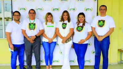 Josías Guzmán, Jorge Contreras, Emma Mejía, Ruth Arita, Keyla Hércules y Rubén Carbajal.