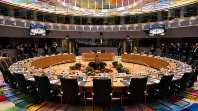 Sala de reuniones de la Comisión Europea en Bruselas.