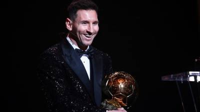Lionel Messi fue premiado como el mejor jugador del 2021.
