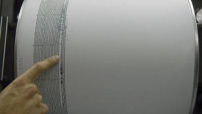 Fotografía de archivo que muestra el registro de un movimiento sísmico.