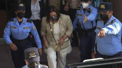 Foto de archivo de Rosa Elena de Lobo durante la repetición del juicio en los tribunales capitalinos.