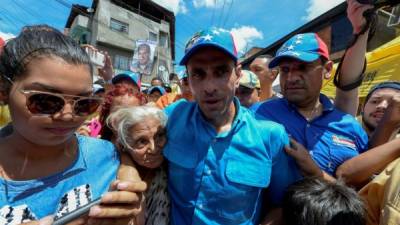 Henrique Capriles se pronunció contra la anulación. Foto: AFP/Federico Parra
