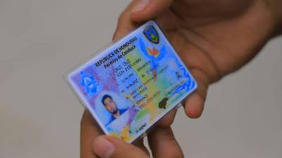 Una licencia de conducir de un ciudadano hondureño en una fotografía de archivo.