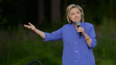 Hillary Clinton durante un acto de campaña en Iowa.