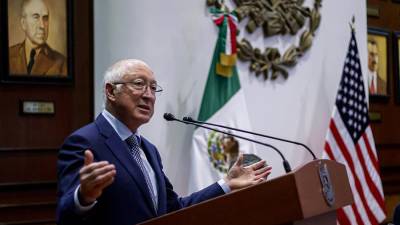 El embajador de Estados Unidos en México, Ken Salazar, imagen de archivo.