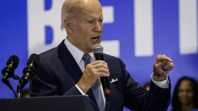Joe Biden prometió acciones rápidas si Rusia anexa territorio ucraniano.