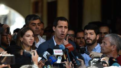 Guaidó convocó a una nueva marcha opositora para este martes en las principales ciudades de Venezuela./AFP.