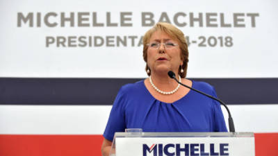 La socialista Michelle Bachelet.