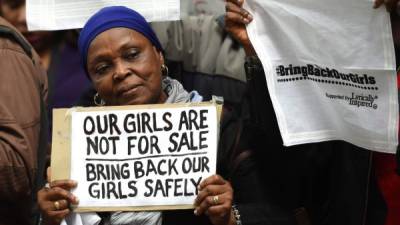 En Londres, Reino Unido se realizó una protesta por la liberación de las menores nigerianas.