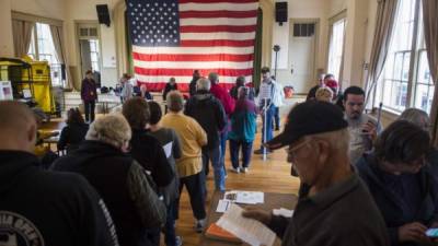 Los estadounidenses han salido a votar en masa en unas elecciones cruciales para el Gobierno de Trump./AFP.