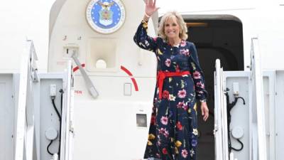 Jill Biden realizará su primer viaje al extranjero como primera dama de Estados Unidos.//AFP.