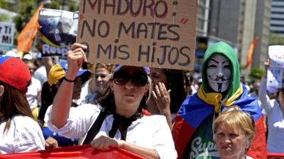 Las madres venezolanas claman contra Maduro. Foto: AFP