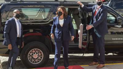 La vicepresidenta Harris asistió a la toma de posesión de Xiomara Castro en Honduras el pasado jueves.