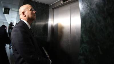 Imagen de archivo del magistrado de la Corte Suprema Eduardo Jaime Escalante Díaz (c). EFE/Miguel Lemus/Archivo