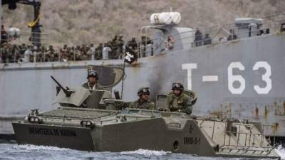 El ejército venezolano inició ejercicios de defensa el pasado sábado en Puerto Caballos.