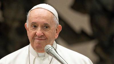 El papa Francisco líder de la iglesia católica y jefe de Estado del Vaticano.