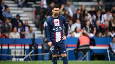 Lionel Messi durante su etapa en el PSG.