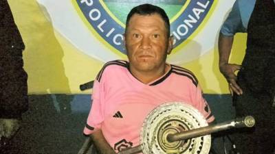 <b>Denis Fernando Rodríguez</b>, de 48 años de edad, fue presentado por la Policía.