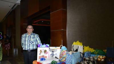 Luis Adelmo Acosta Leiva, el agasajado de la noche.