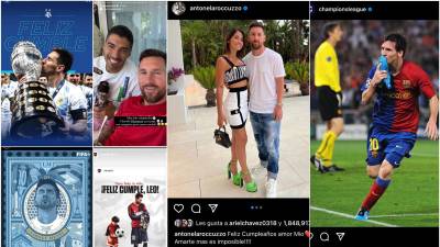 Lionel Andres Messi llegó este viernes a los 35 años y las felicitaciones de las máximas figuras del mundo del fútbol no se hicieron esperar. Antonela Roccuzzo exhibió su lado más amoroso en las redes sociales.