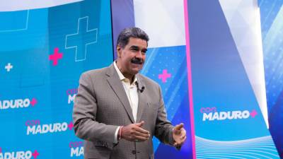 El presidente de Venezuela, Nicolás Maduro, en su programa de televisión Con Maduro + .