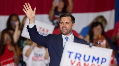 El candidato republicano a vicepresidente estadounidense, JD Vance. EFE/Allison Dinner