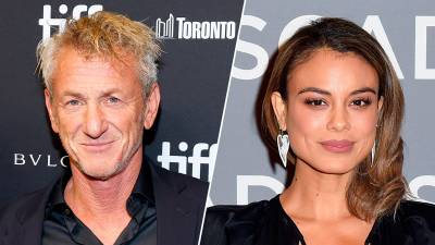 El actor Sean Penn y la actriz Nathalie Kelley.