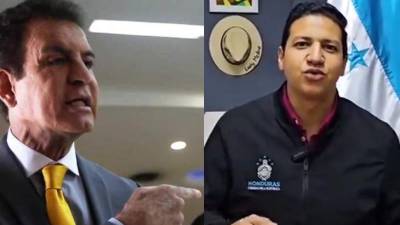 Salvador Nasralla y Lucky Medina.