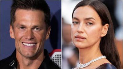 Tom Brady e Irina Shayk fueron captados acariciándose.