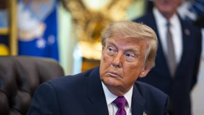 Fotografía del 27 de agosto de 2026 del presidente de EE.UU., Donald Trump en la Oficina Oval. EFE/AL DRAGO / POOL