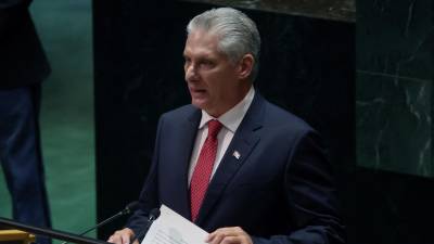 Presidente Miguel Diaz-Canel en su reciente participación en la Asamblea General de la Naciones Unidas