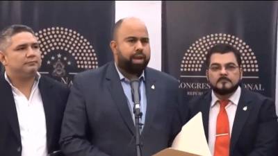 Rafael Sarmiento, jefe de la bancada de diputados de Libre.