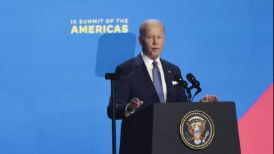 Biden inauguró ayer la Cumbre de las Américas tras el boicot del presidente de México, Andrés Manuel López Obrador.