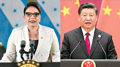 <b><span class=mln_uppercase_mln>Autoridades.</span></b> Durante su campaña, Xiomara Castro adelantó que establecería relaciones con la República Popular de China de Xi Jinping.<span class=mln_uppercase_mln> </span>