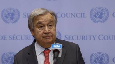Guterres pidió ante el Consejo de Seguridad de que Israel permita al menos la entrada de ayuda humanitaria a la Franja de Gaza.