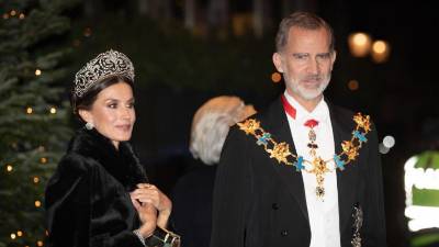 Los reyes de España Letizia y Felipe IV