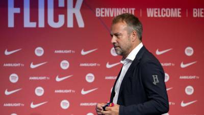 Hansi Flick fue presentado oficialmente como nuevo entrenador del FC Barcelona.