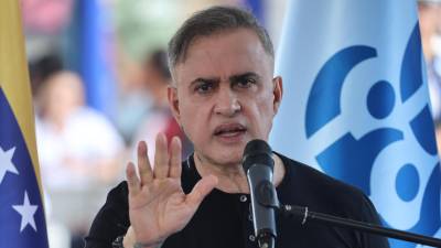 El fiscal general de Venezuela Tarek William Saab habla este miércoles, en Caracas.