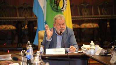 Fotografía muestra al alcalde Roberto Contreras quien dirige actualmente la municipalidad de San Pedro Sula, la segunda ciudad más importante de Honduras.